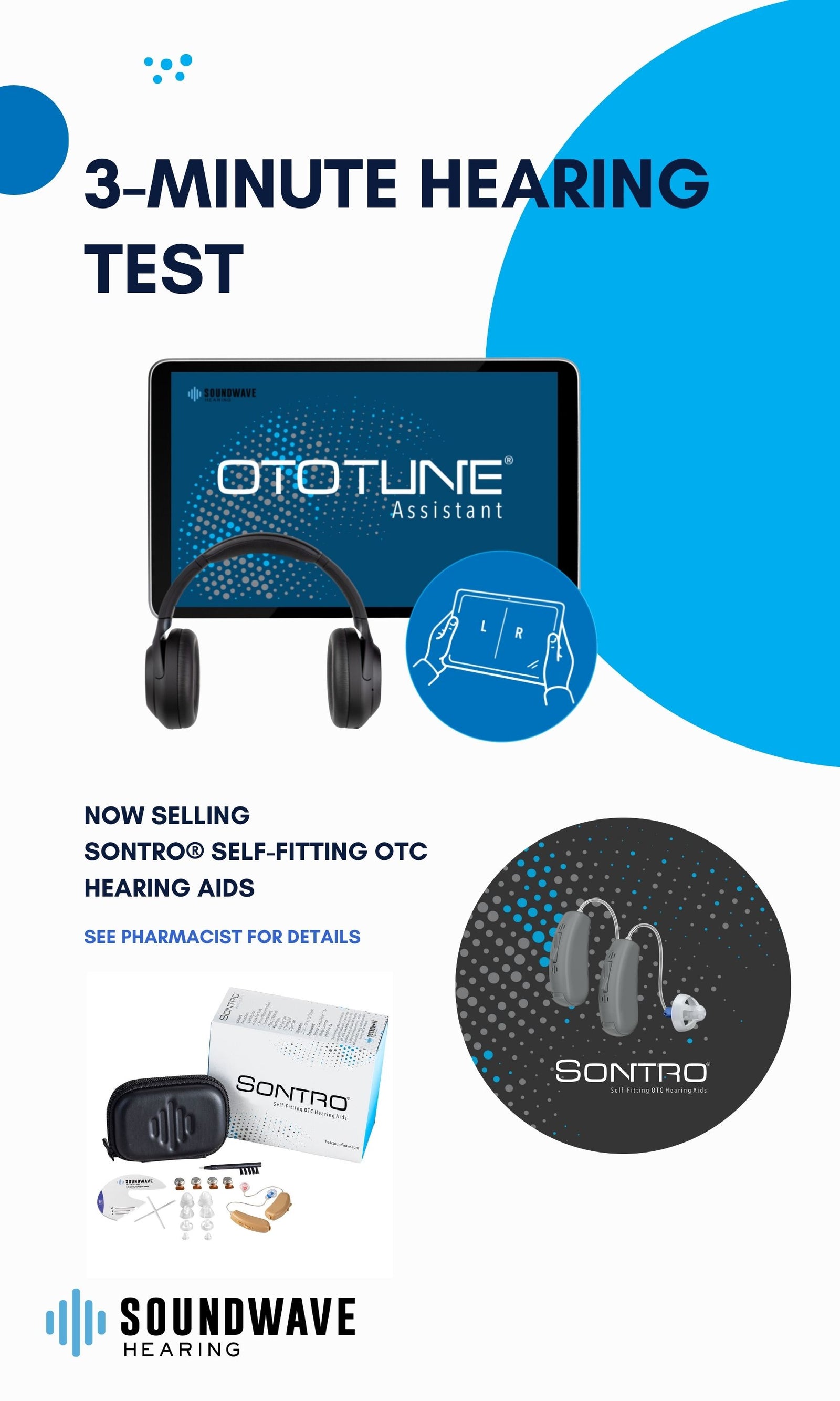 A poster promoting Sontro Self-Fitting OTC Hearing Aids Sales Promotion