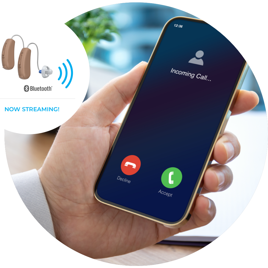 Streaming Sontro Self-Fitting OTC Hearing Aids,  Model AI-S