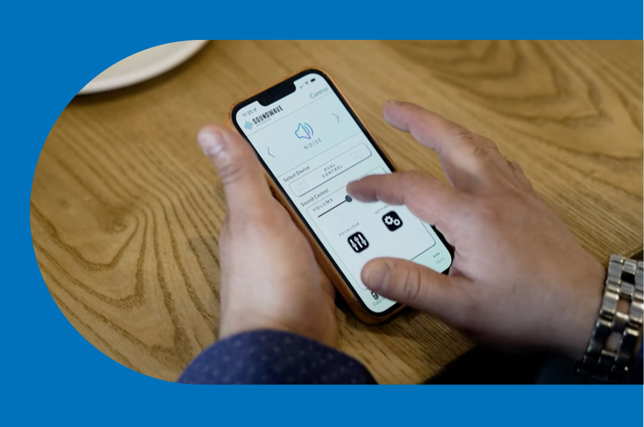 otoTune app - adjusting settings screen