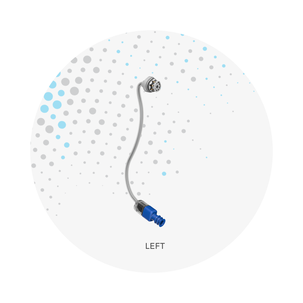  A Left (Blue Tip) Replacement receiver for Sontro Self-Fitting OTC Hearing Aids