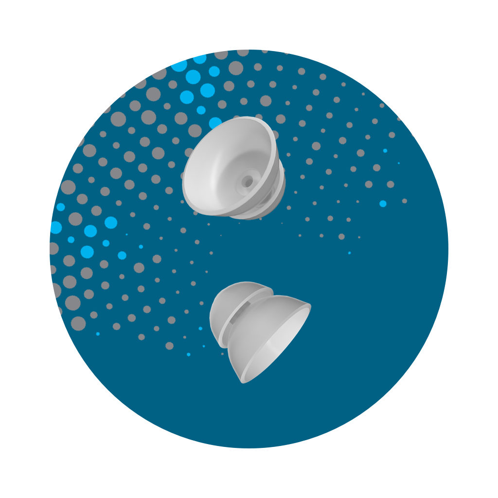 Power hearing aids domes for the Sontro Self-Fitting OTC Hearing Aids